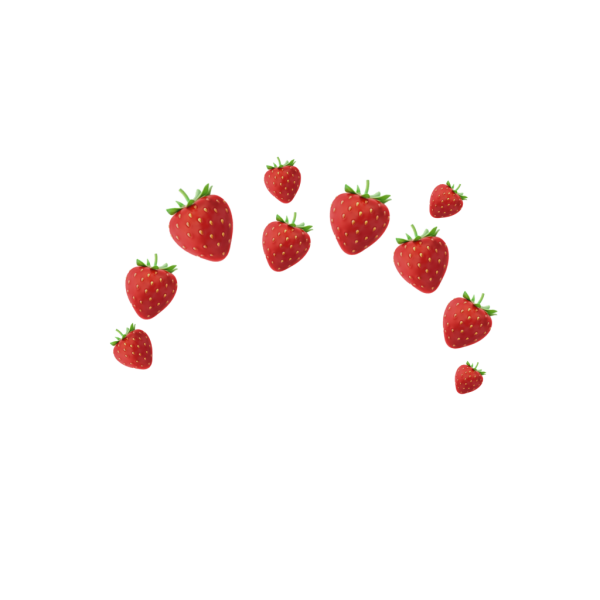 Клубника стикер без фона