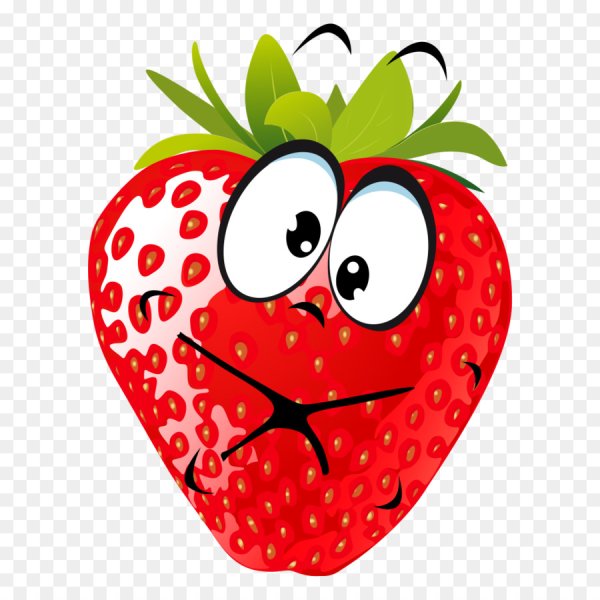 Клубника с рожицами