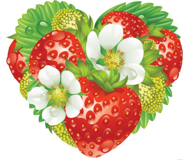 Ягодки клубнички для детей