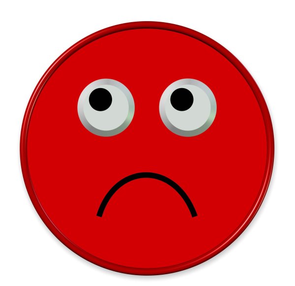 Красный смайлик