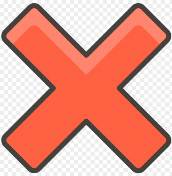 Красный крестик маленький