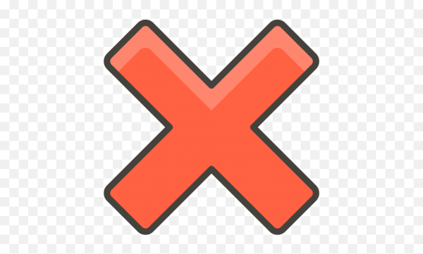 Красный крестик маленький