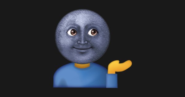 Черная Луна эмодзи