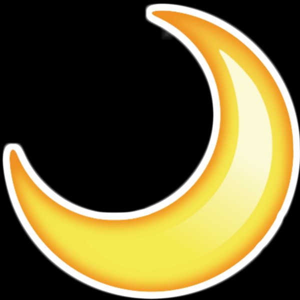 Смайлик полумесяц