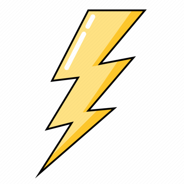 Молния стикер