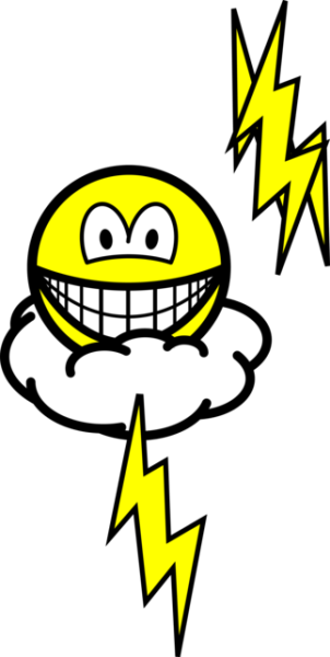 Знак молнии смайлик