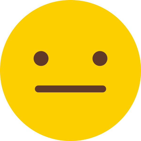 Смайлик желтый нейтральный