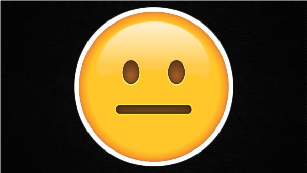 Эмодзи равнодушие