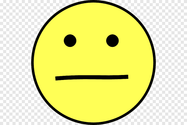 Смайлик желтый нейтральный
