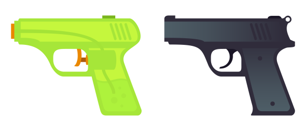 Смайлик водяного пистолета