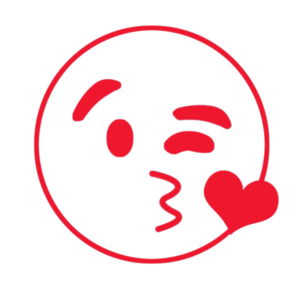 Стикер Смайл поцелуй