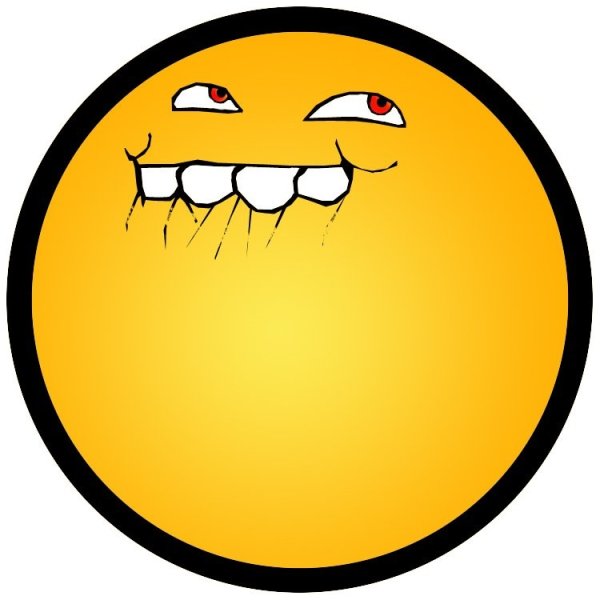 Смайлик кусает губу