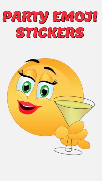 Смайлик с бокалом