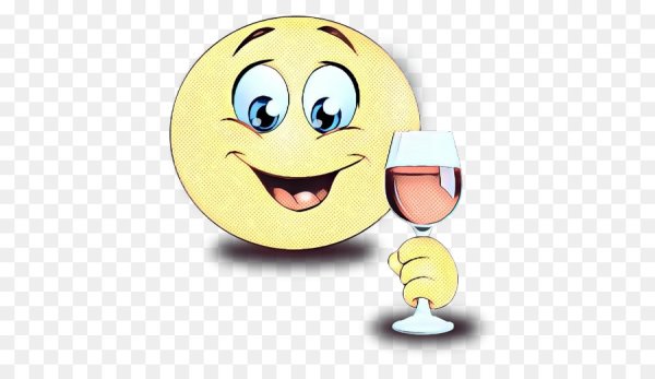 Смайл с бокалом