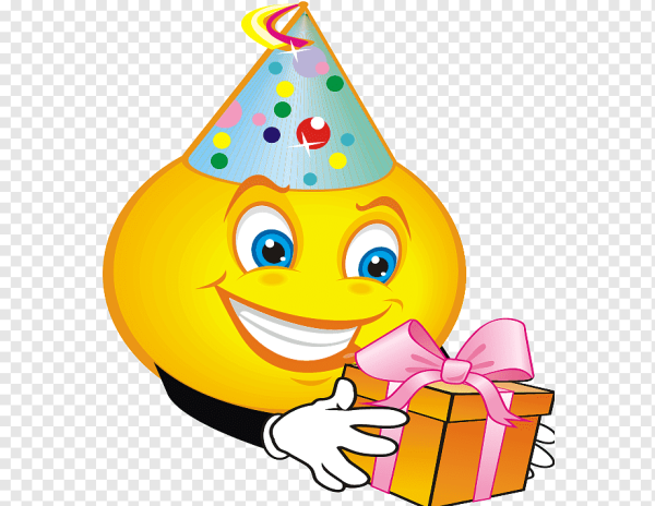 Смайлик с днем рождения