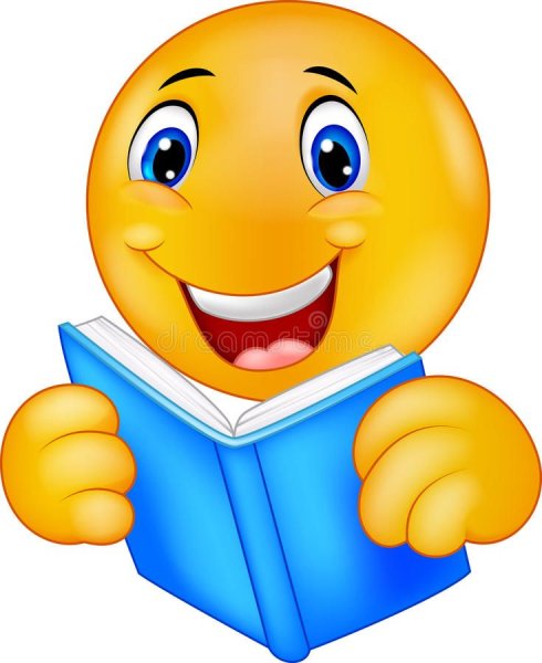 Смайлик с книжкой