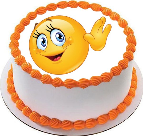 Торт смайлик для мальчика