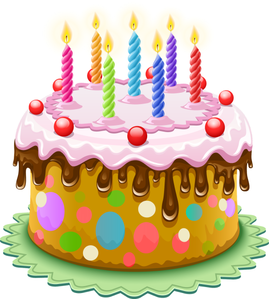 Праздничный торт без фона