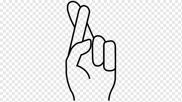 Значок скрестив пальцы