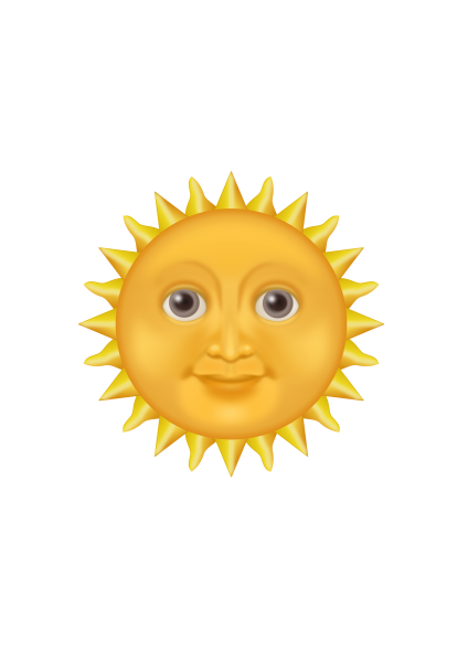 Лицо солнышка