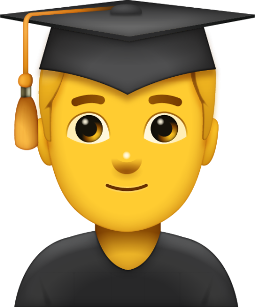 Эмодзи ученик