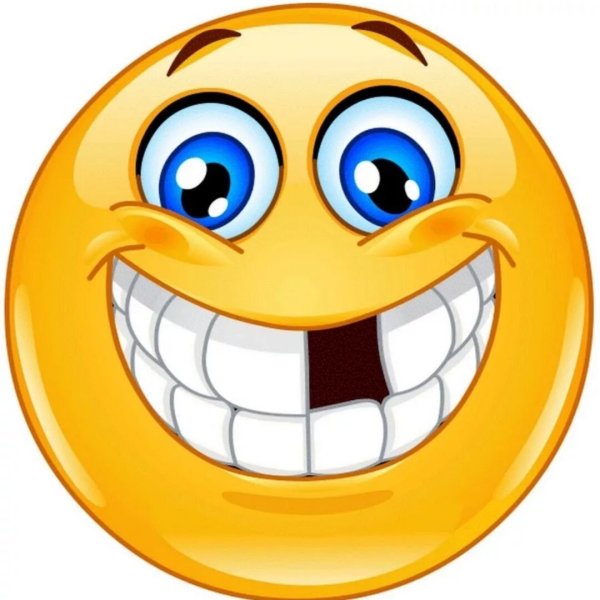 Смайлик с зубами