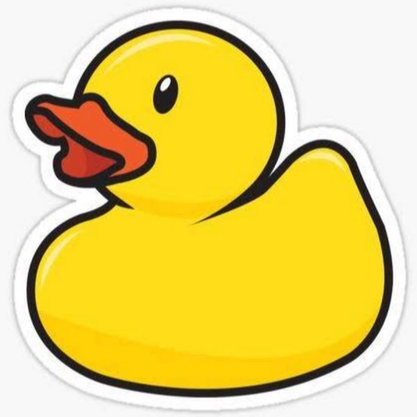 Стикер уточка