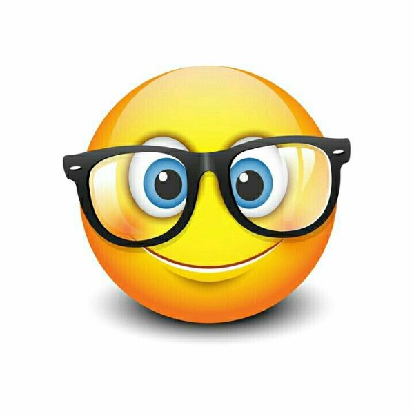 Улыбающийся смайлик в очках