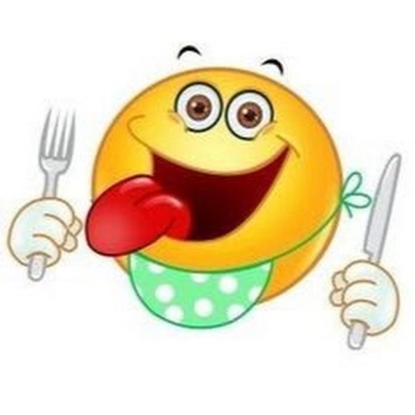 Смайлик кушает