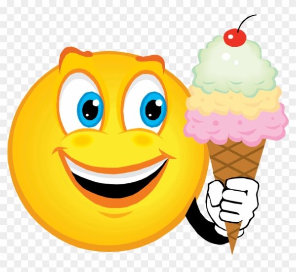 Смайлик с мороженкой