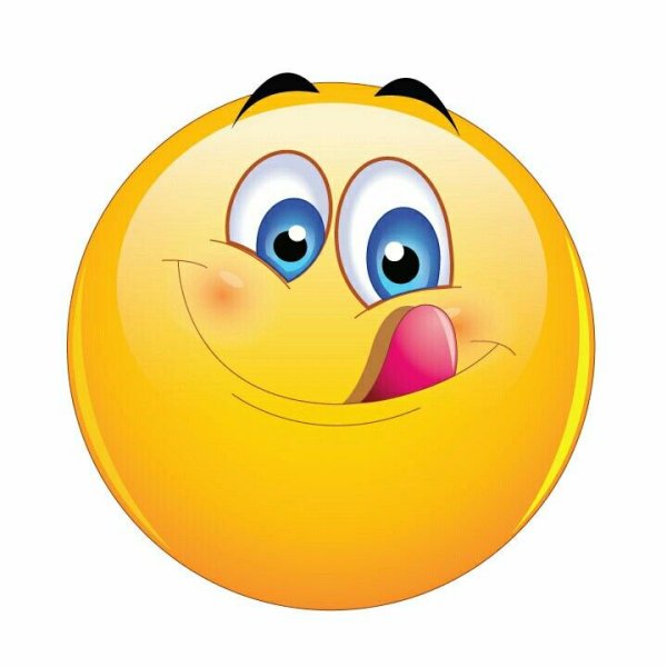 Смайлик подлизывается