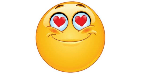 Смайлик с влюбленными глазами