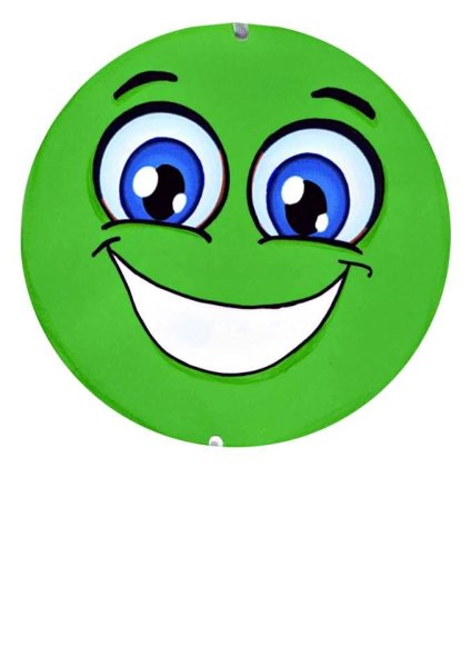 Веселый смайлик зеленый