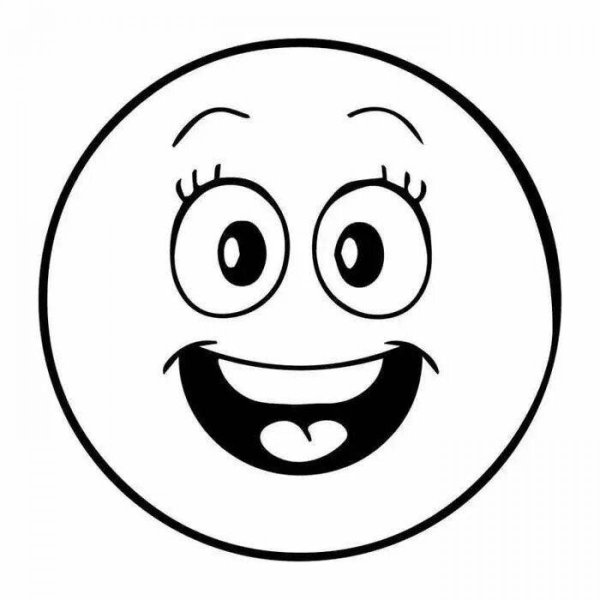 Смайлики раскраска
