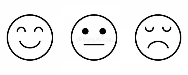 Смайлики для рефлексии черно белые