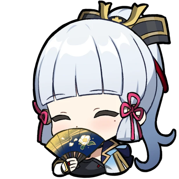 Аяка Стикеры Геншин