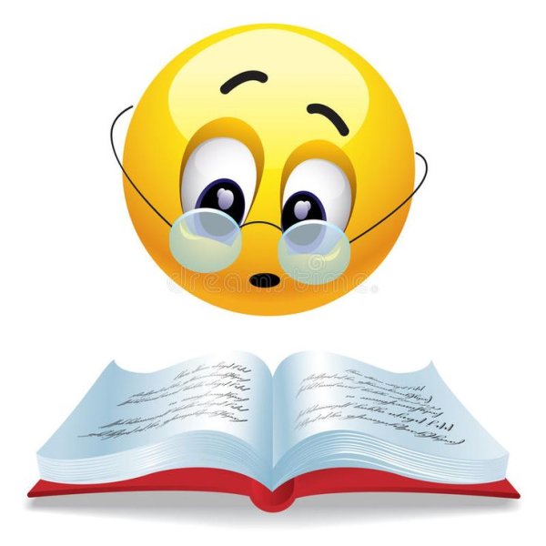 Смайлик с книгой