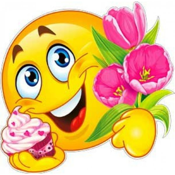 Смайлик цветочек