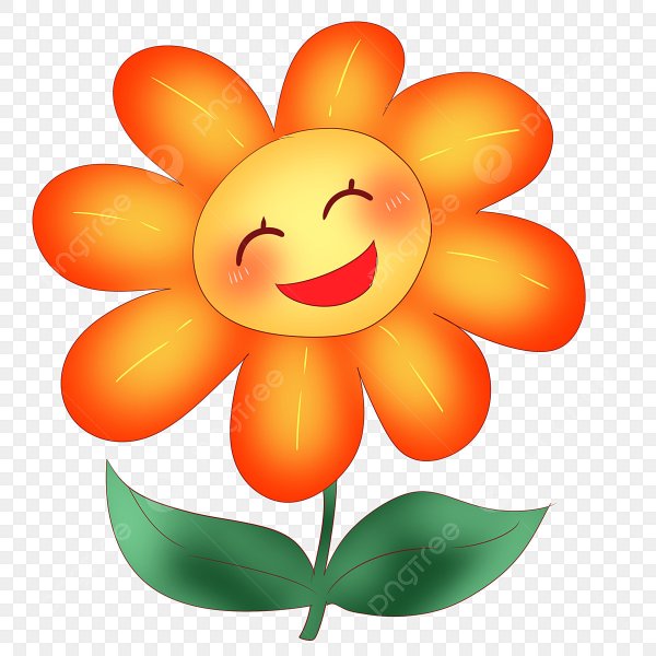 Смайлик цветок