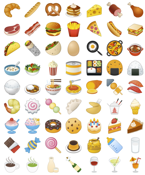 Смайлик из еды