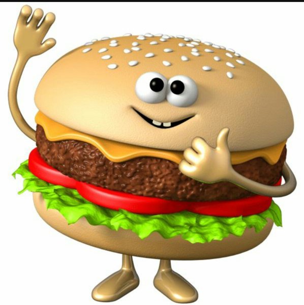 Гамбургер мультяшный
