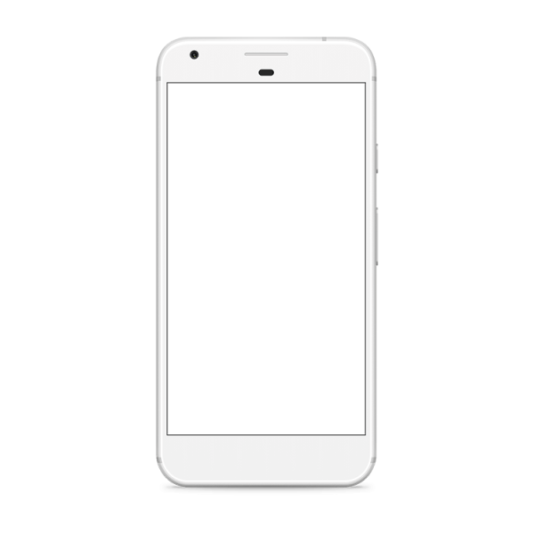 Макет телефона на прозрачном фоне