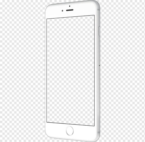 Смартфон на белом фоне
