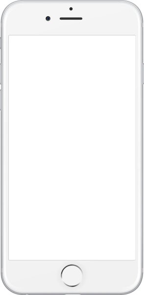Смартфон белый без фона