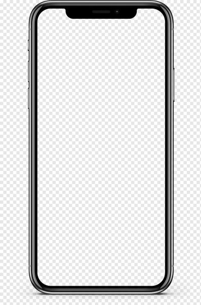 Смартфон на прозрачном фоне