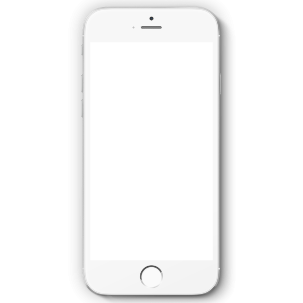 Айфон на белом фоне