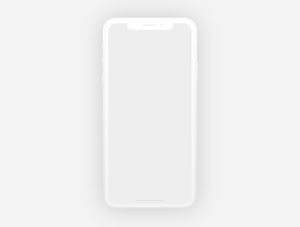 Мокап iphone x White