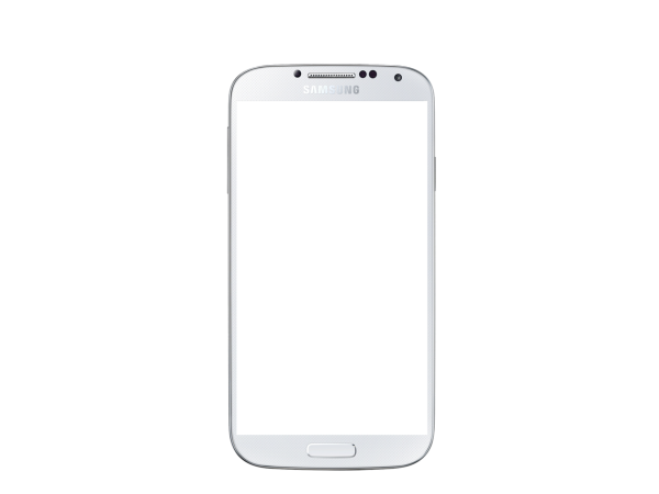 Смартфон белый без фона