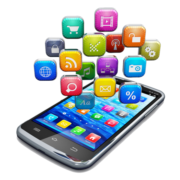 Смартфон клипарт на прозрачном фоне