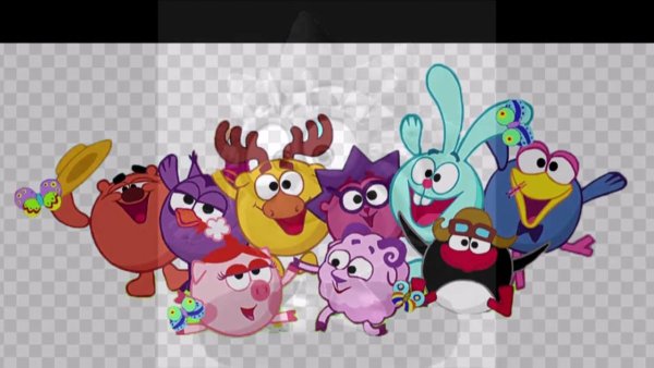 Смешарики на прозрачном фоне